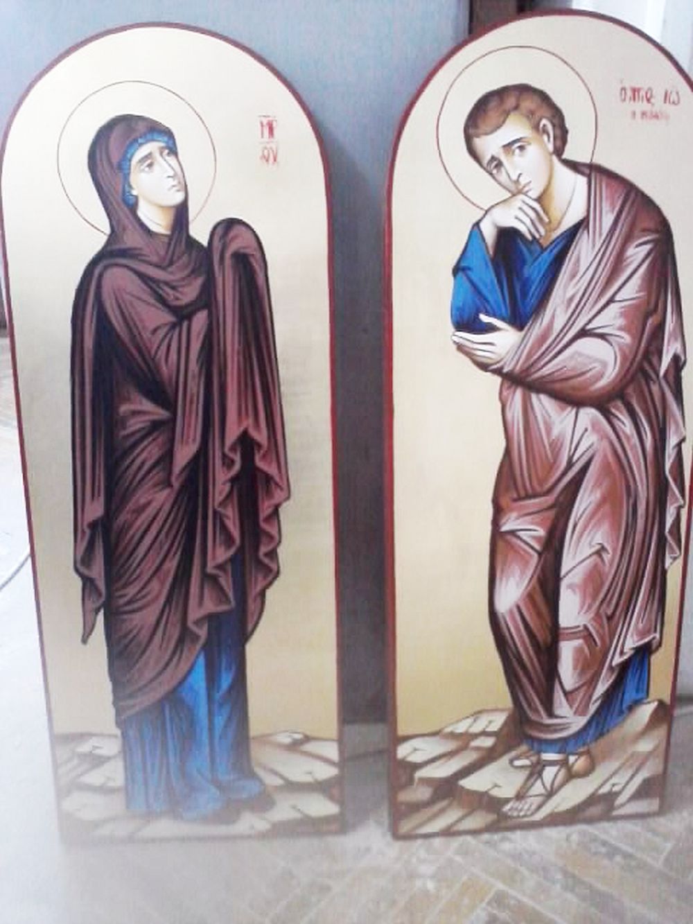 adelaparvu.com despre icoane bizantine pictate de Lorand Kolumban si Jakab Tibor