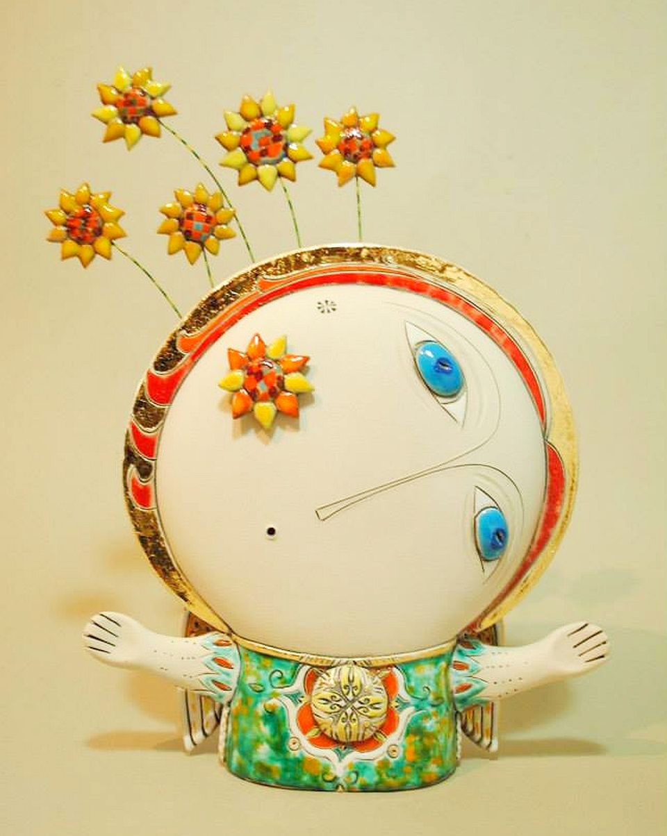 adelaparvu.com despre obiecte de arta din ceramica, ceramica pictata, ingeri din ceramica, artist Aram Hunanyan (24)