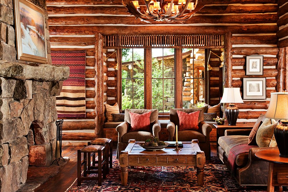 adelaparvu.com despre cabana din barne de lemn in Montana, design Miller Architects, casa lemn SUA, casa lemn Paradise Valley (3)