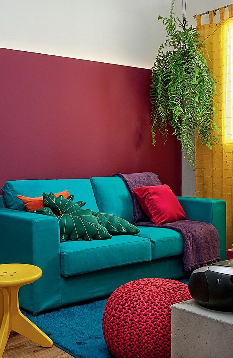 adelaparvu.com despre living mic si colorat, design Adriana Yazbek, Foto Minha Casa (4)
