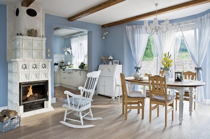 adelaparvu.com despre casa rustica cu interior alb si albastru, Casa Polonia, Foto Rafal Lipski (1)
