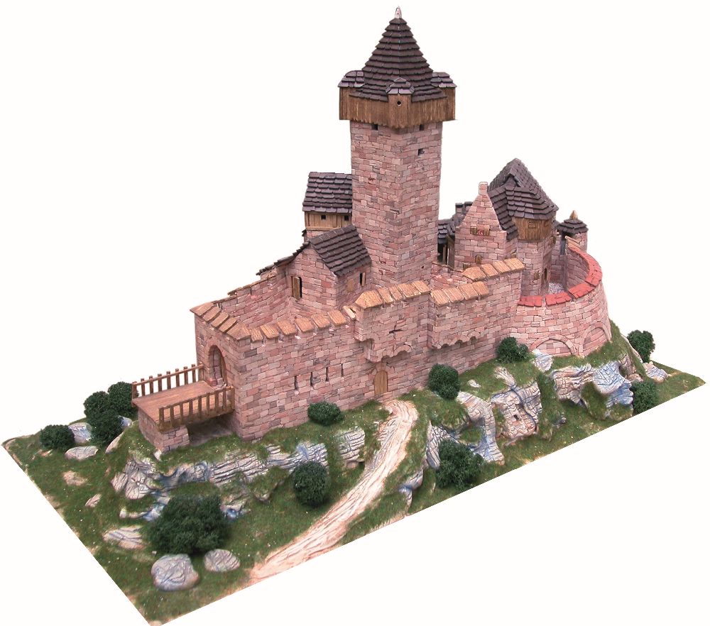 adelaparvu.com despre kituri de constructie, castelul Burg Falkenstein Atelierul de Modelism