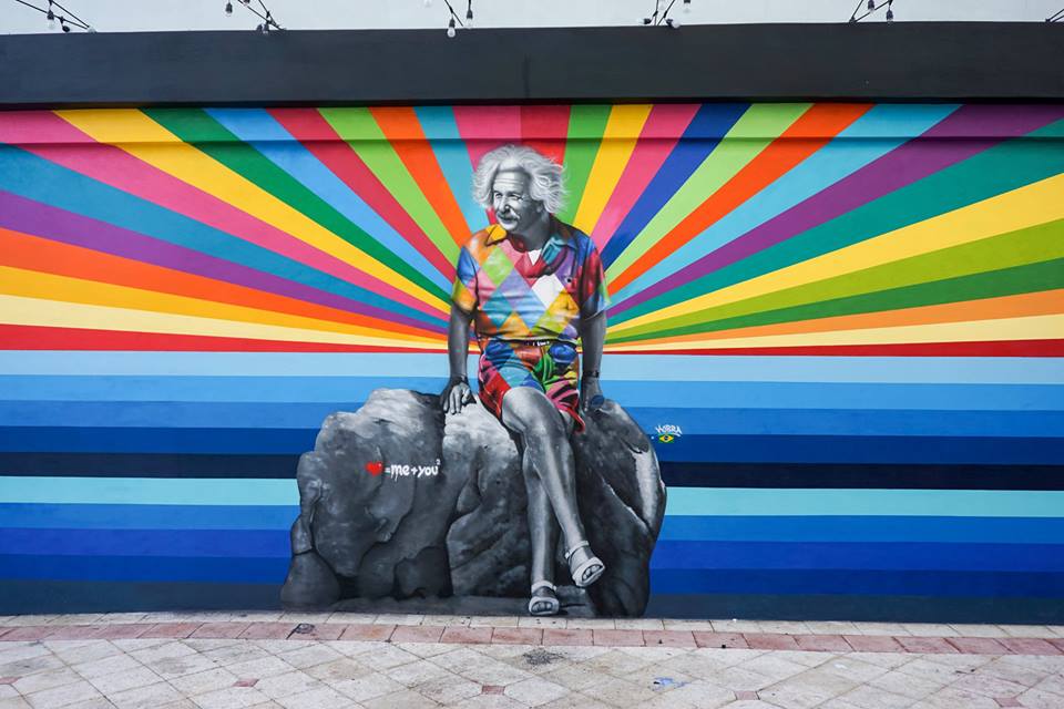 adelaparvu.com despre Eduardo Kobra artistul graffiti al oraselor, murala Einstein (1)