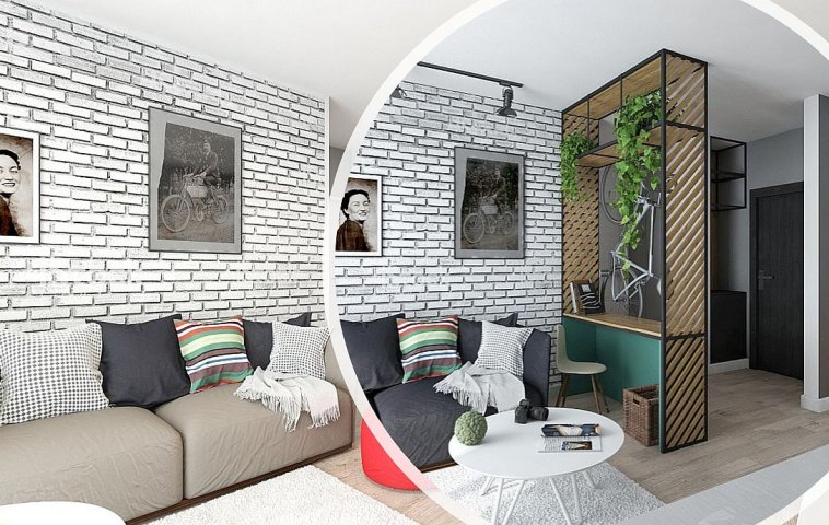 adelaparvu.com despre amenajare apartament 2 camere AFI CITY, 2 variante, design Alderamin Studio (1)