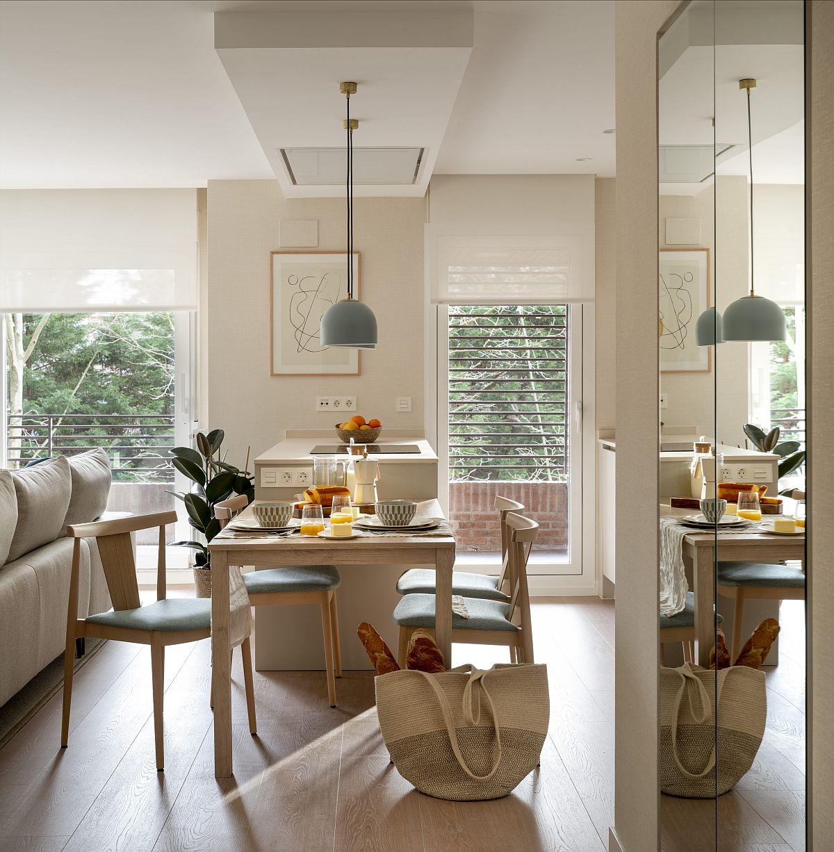 adelaparvu.com despre apartament 60 mp modern si luminos, design IN56 Interiorismo, Foto Biderbost Photo (10)